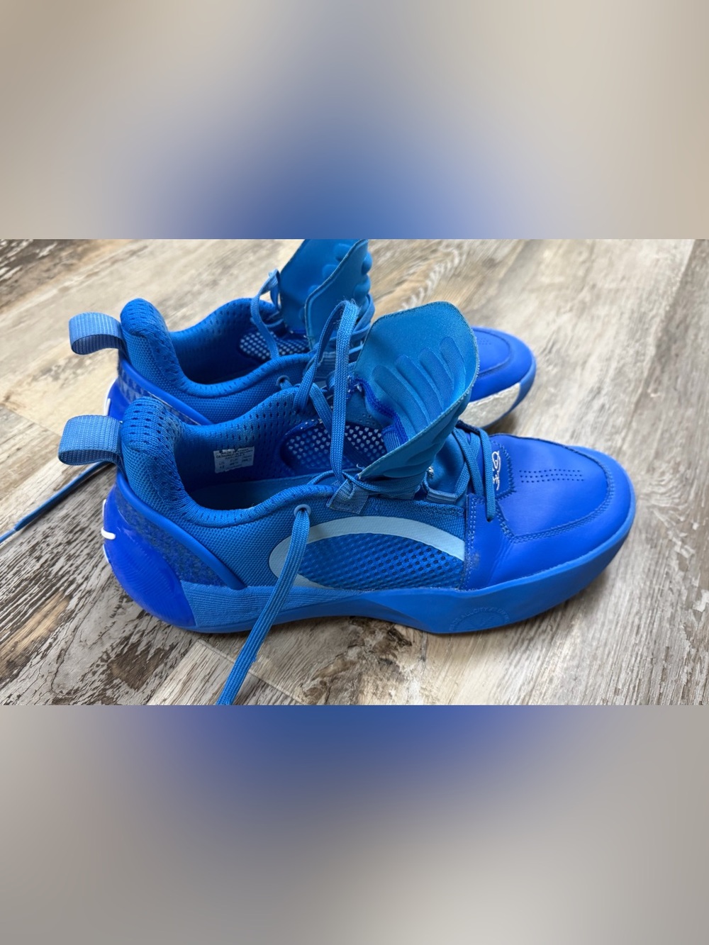 Men’s  Blue Athletic Sneakers - Comfortable  Basketball/Volleyball Shoes
